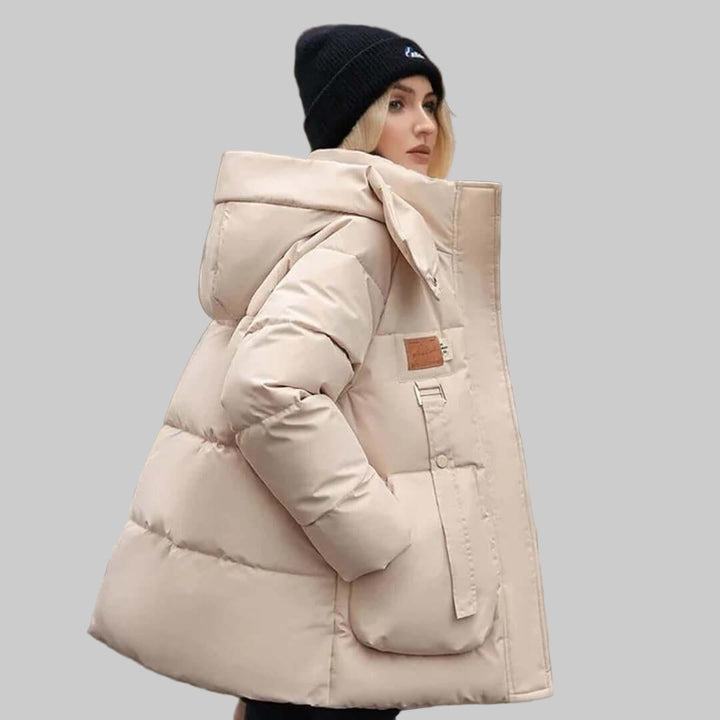Gesteppte Damenjacke mit Kapuze