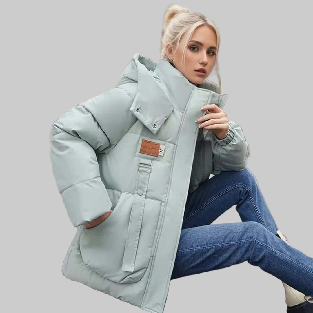 Gesteppte Damenjacke mit Kapuze