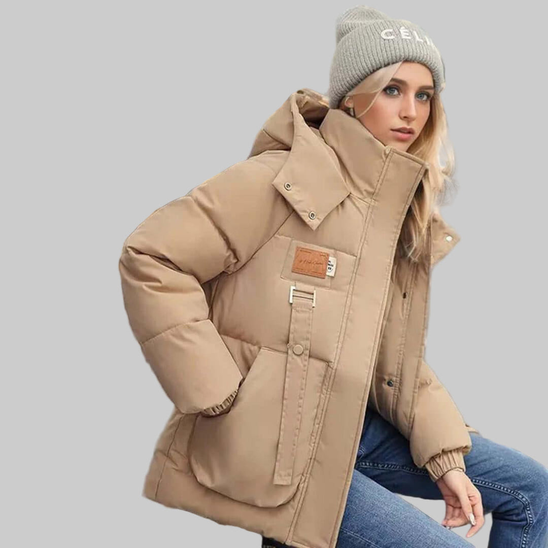 Gesteppte Damenjacke mit Kapuze