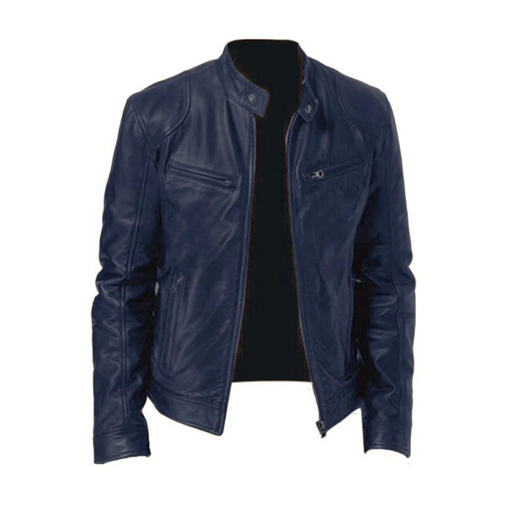 Klassische Herrenjacke aus Leder