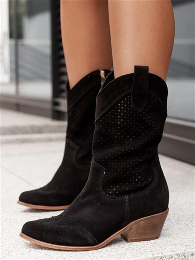 Halbhohe Cowboystiefel für Damen