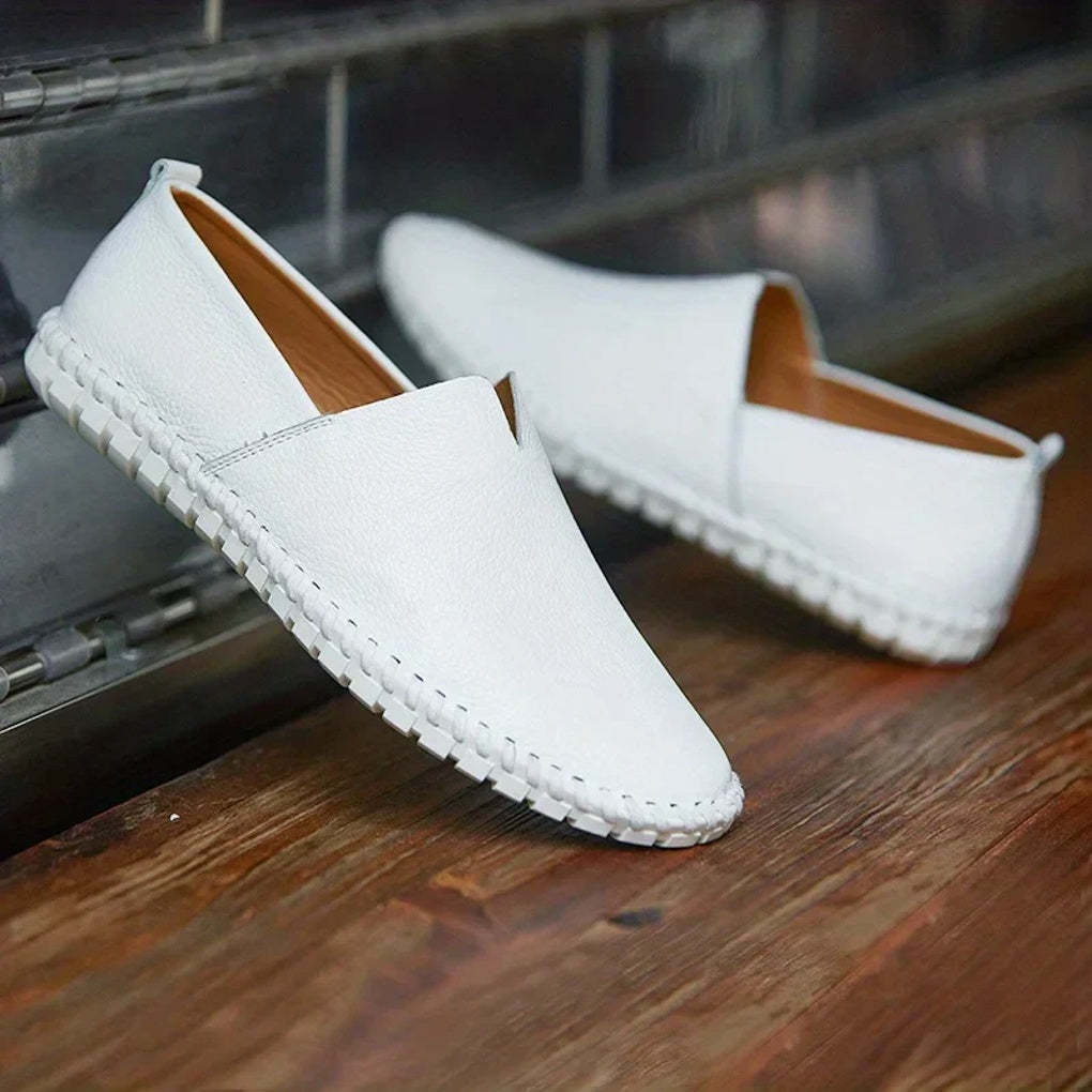 Elegante Slipper aus mattem Echtleder