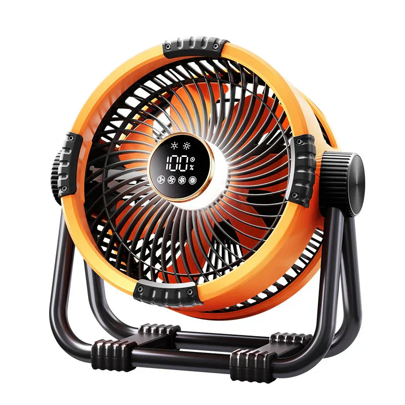 Campingventilator 20000 mAh mit 4 Geschwindigkeiten und LED-Licht