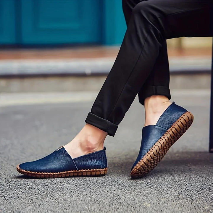 Elegante Slipper aus mattem Echtleder