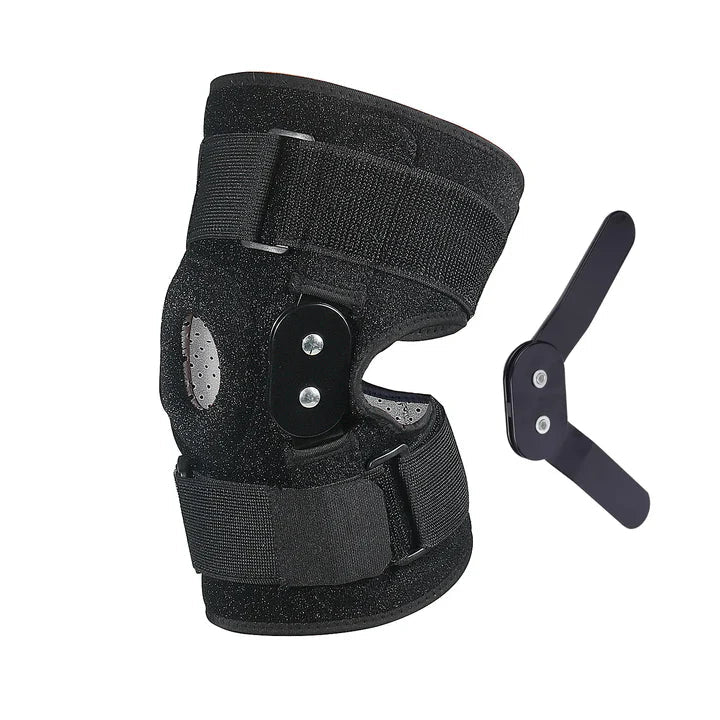 Verstellbare Kniebandage mit Scharnier