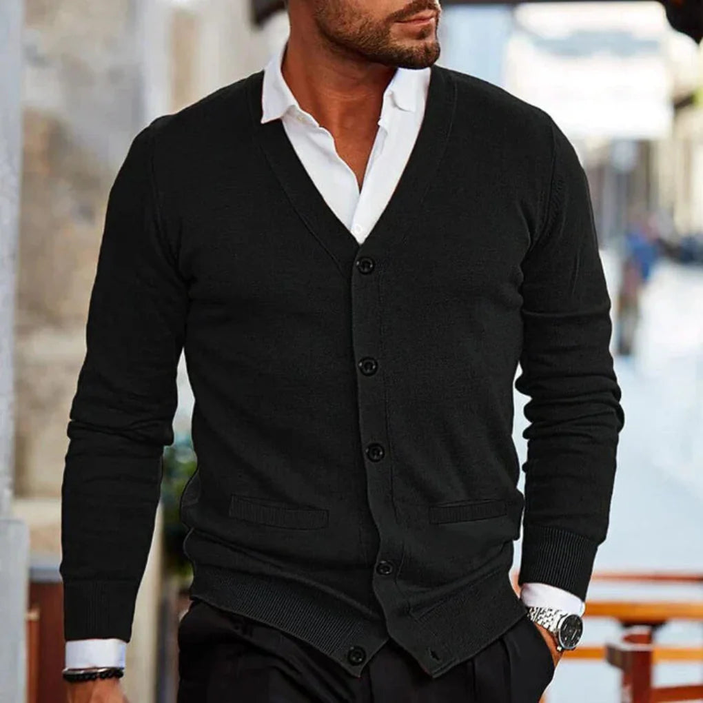 Baumwoll-Herren-Cardigan im Casual-Style
