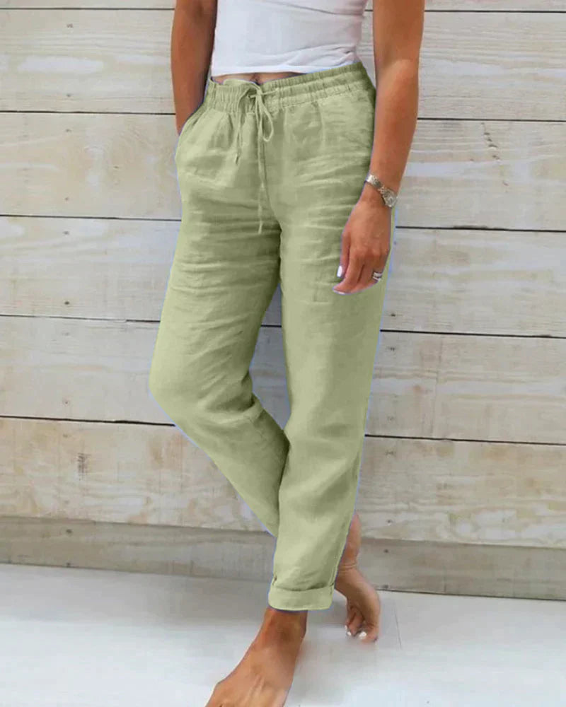 Lässige Leinenhose für Damen