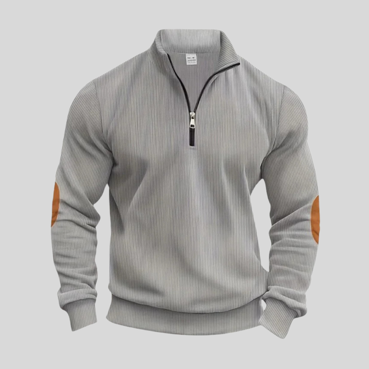 Herren-Pullover mit gerippten Bündchen