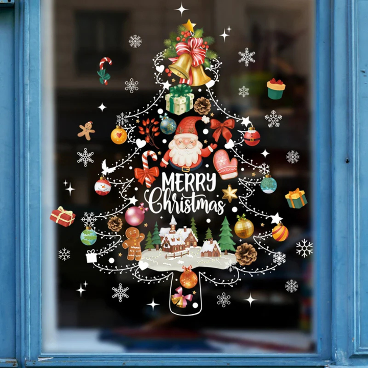 Fensteraufkleber – Weihnachtsausgabe