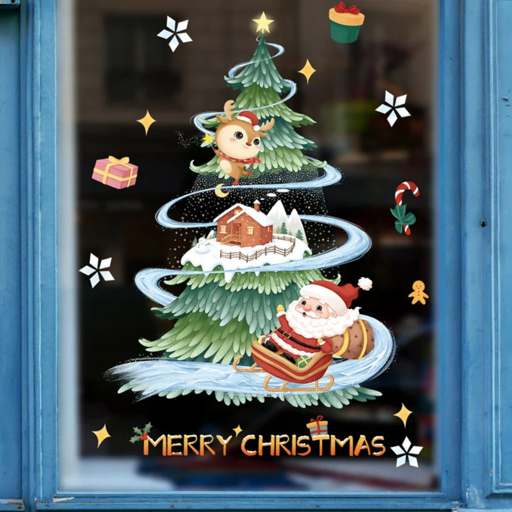 Fensteraufkleber – Weihnachtsausgabe
