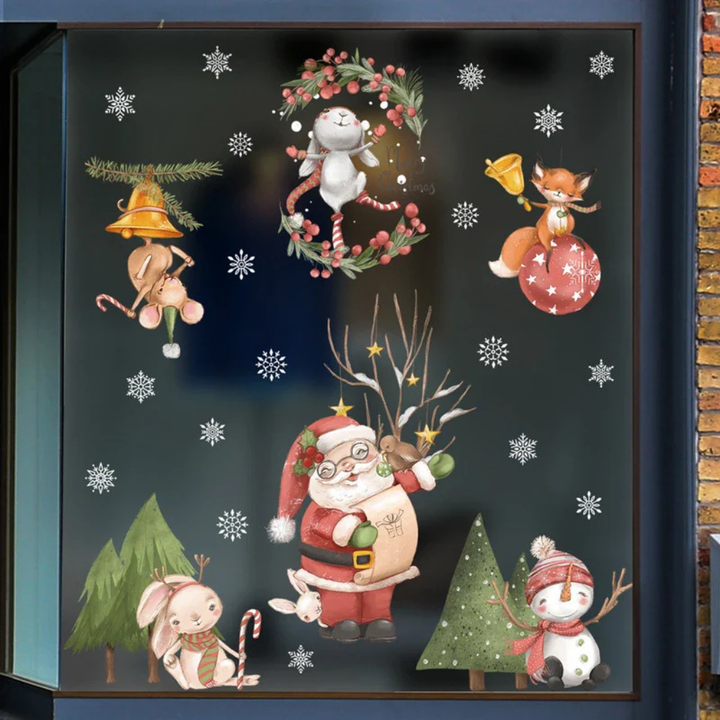 Fensteraufkleber – Weihnachtsausgabe