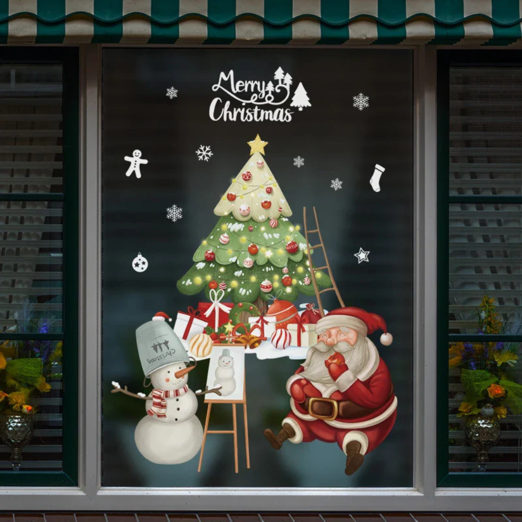 Fensteraufkleber – Weihnachtsausgabe
