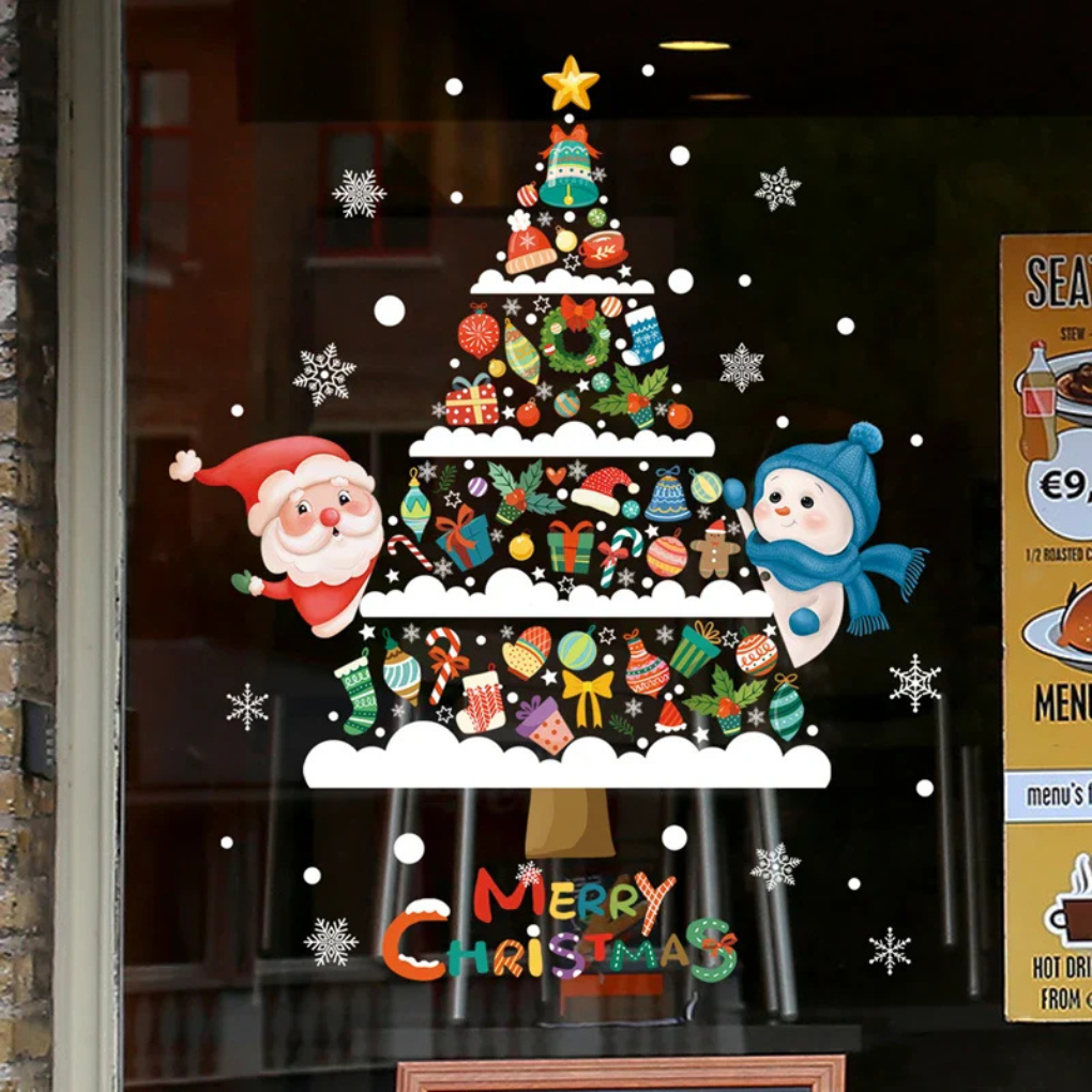 Fensteraufkleber – Weihnachtsausgabe
