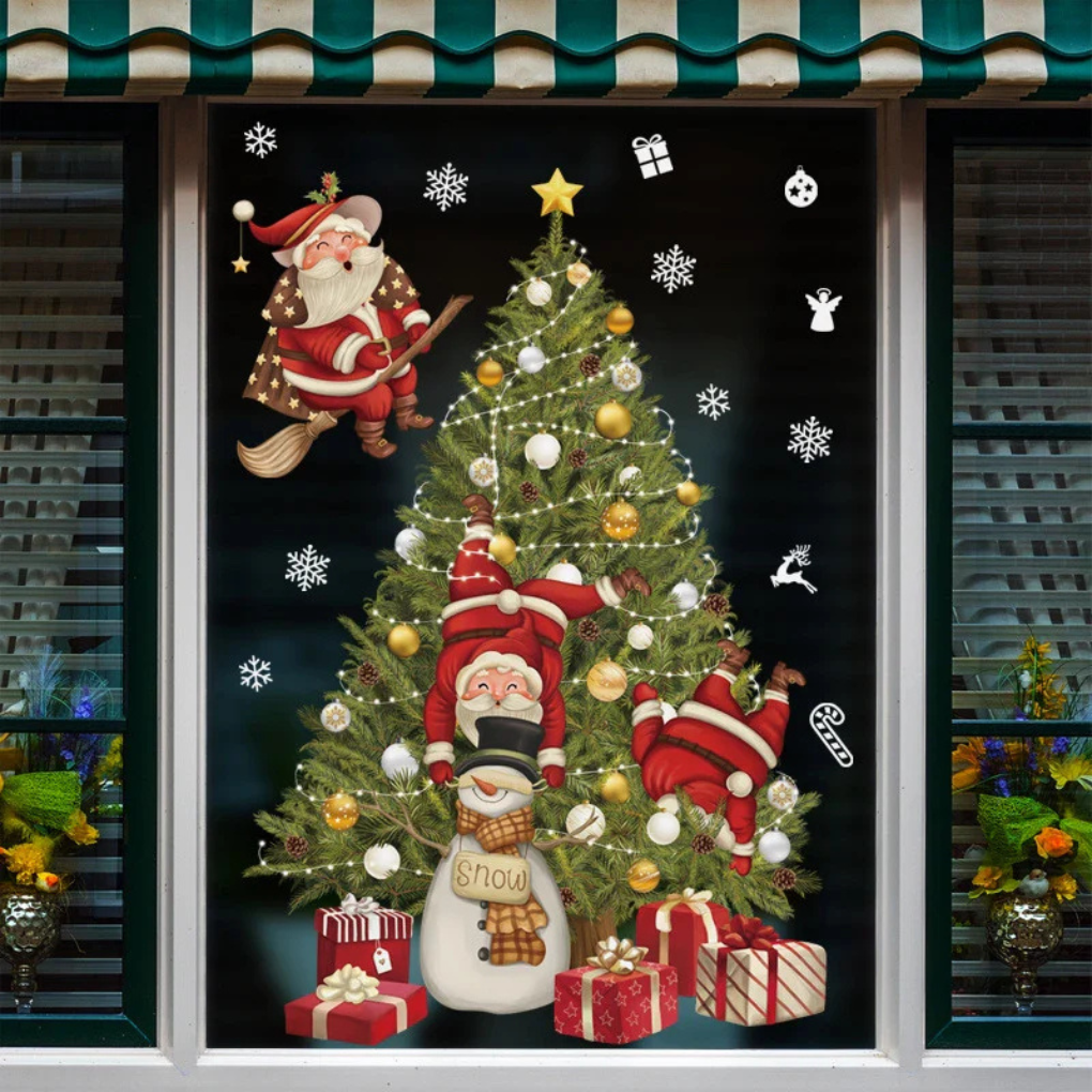 Fensteraufkleber – Weihnachtsausgabe