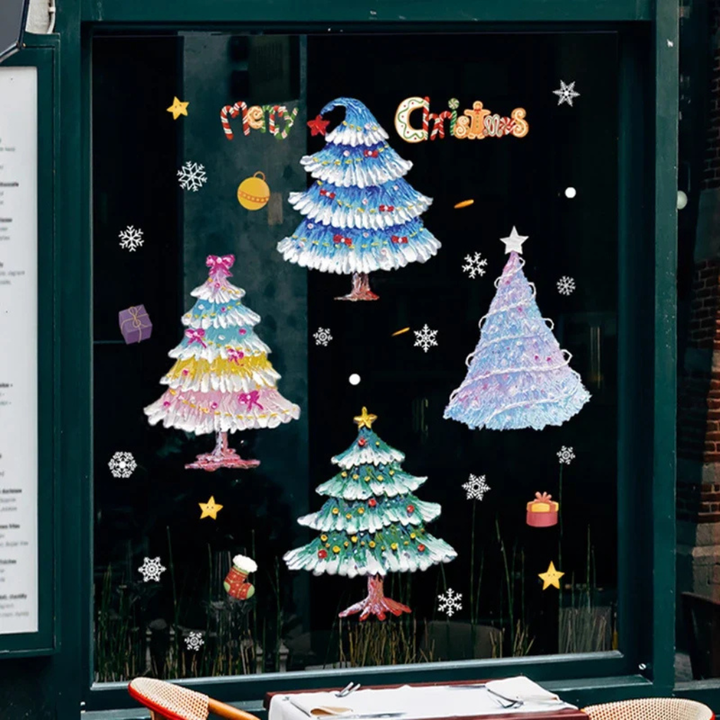 Fensteraufkleber – Weihnachtsausgabe