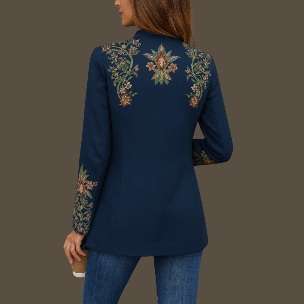 Tweed-Strickjacke