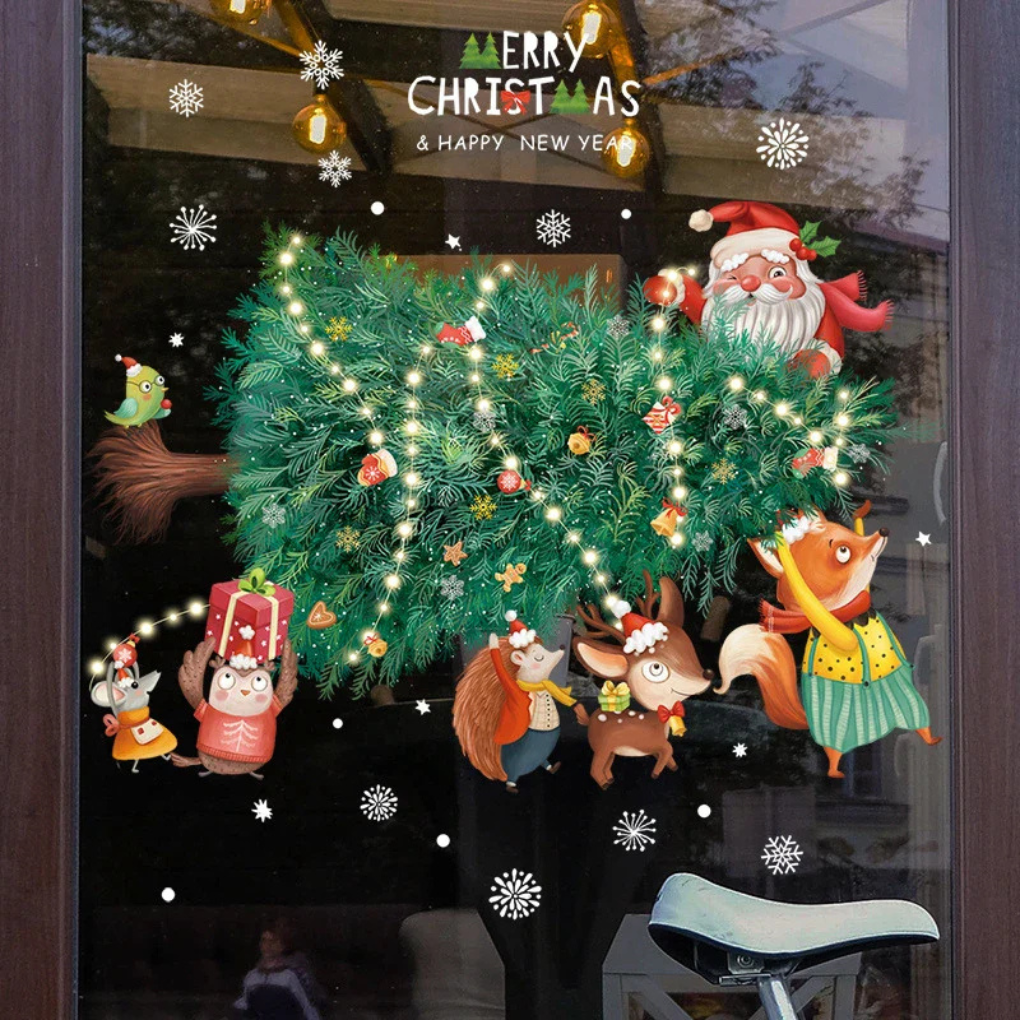 Fensteraufkleber – Weihnachtsausgabe