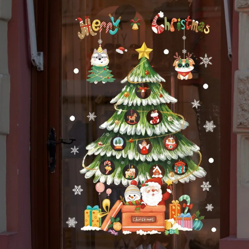 Fensteraufkleber – Weihnachtsausgabe