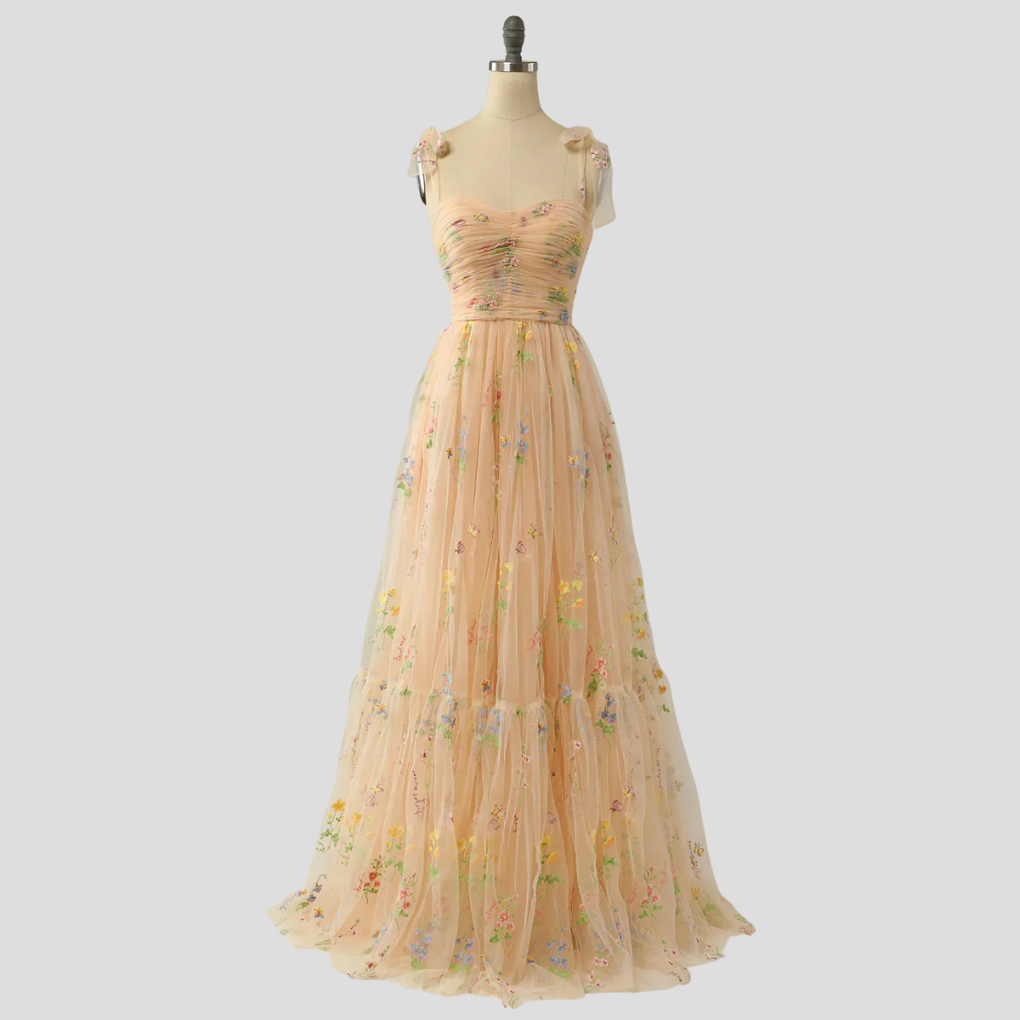 Damen-Tüll-Ballkleid