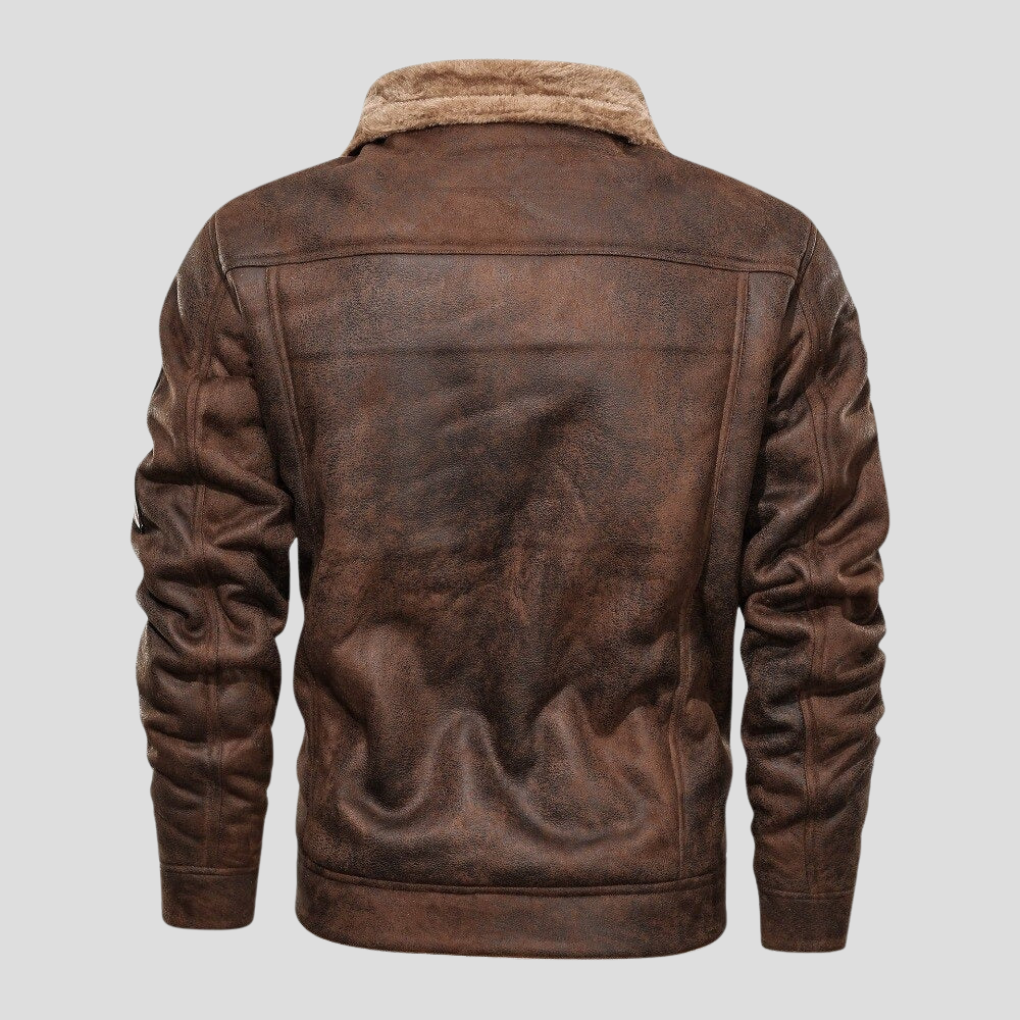 Bikerjacke aus Wildleder für Herren