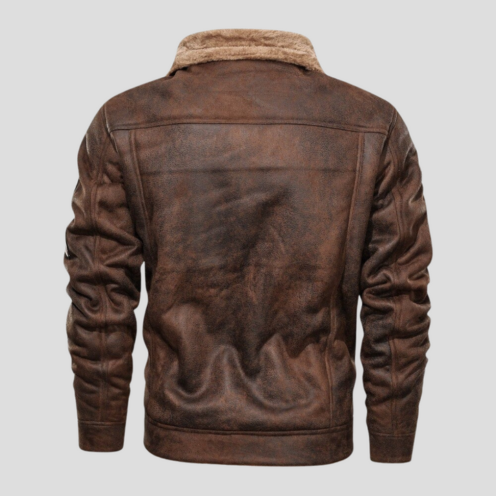Bikerjacke aus Wildleder für Herren