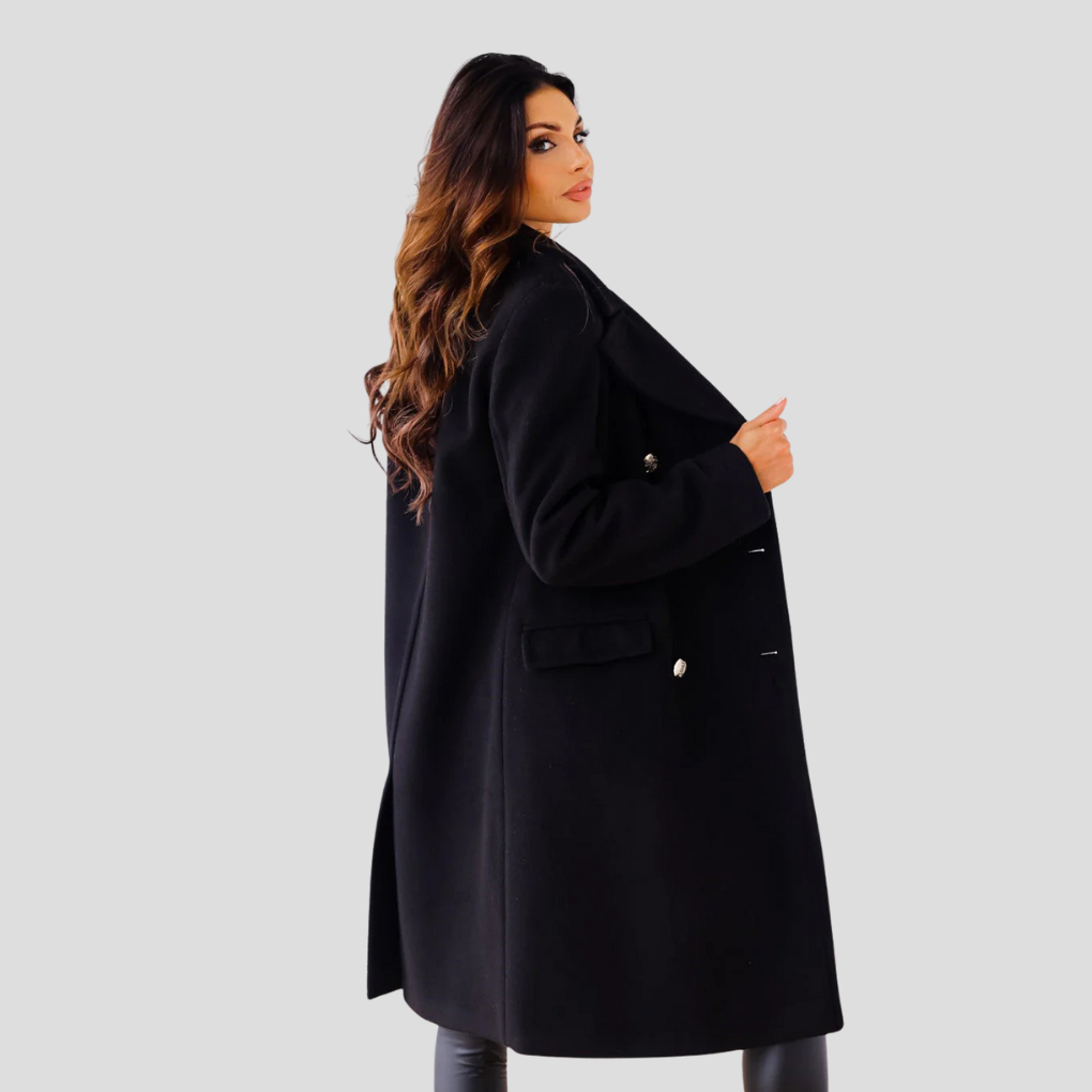 Zweireihiger Mantel für Damen