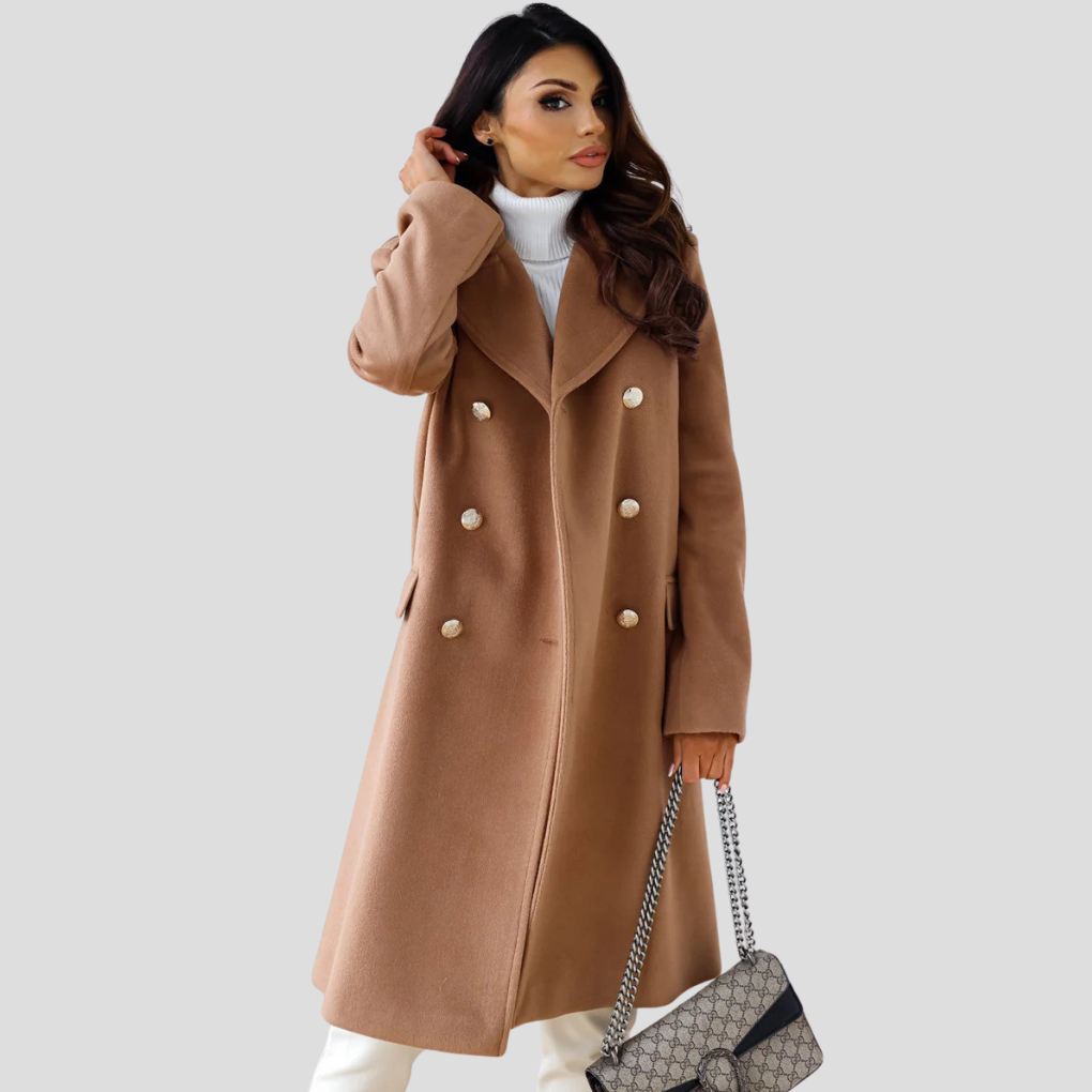 Zweireihiger Mantel für Damen