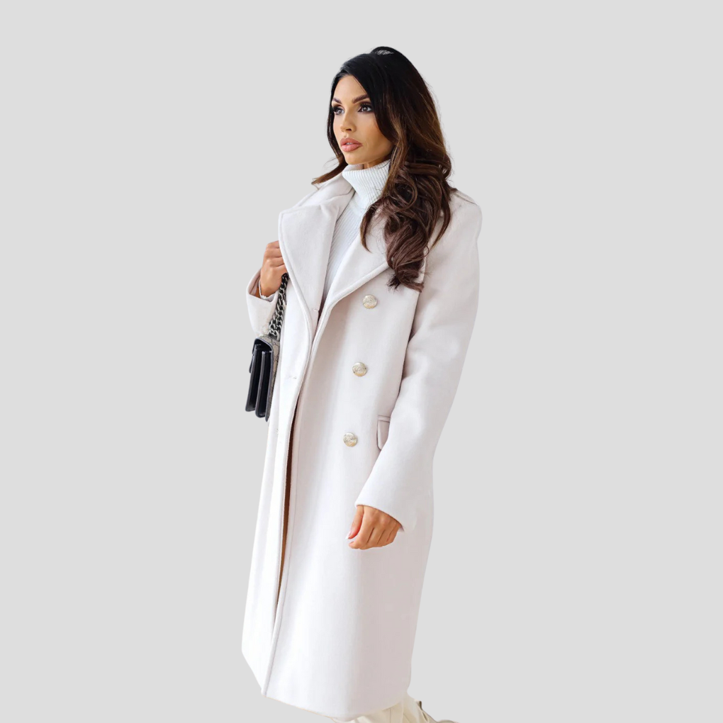 Zweireihiger Mantel für Damen