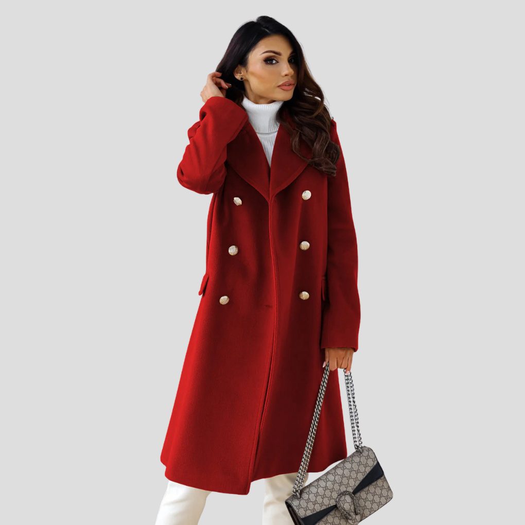 Zweireihiger Mantel für Damen