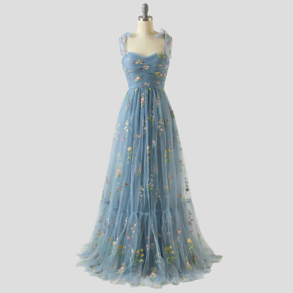 Damen-Tüll-Ballkleid