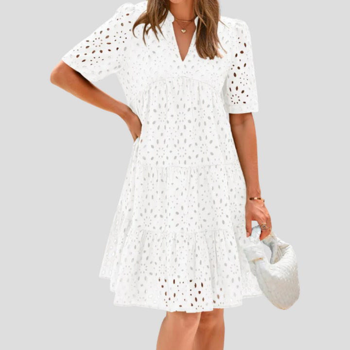 Sommerkleid für Damen aus Häkelstoff