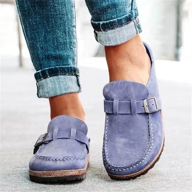 Retro-Wildleder-Loafer für Damen