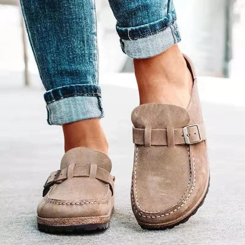 Retro-Wildleder-Loafer für Damen