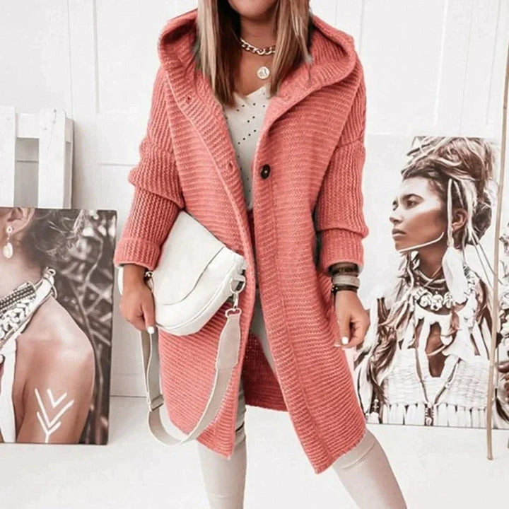 Kuschelige Strickjacke mit Kapuze