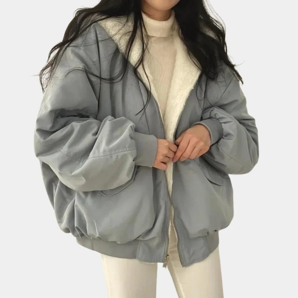 2-in-1 Damen Wintermantel mit Kapuze