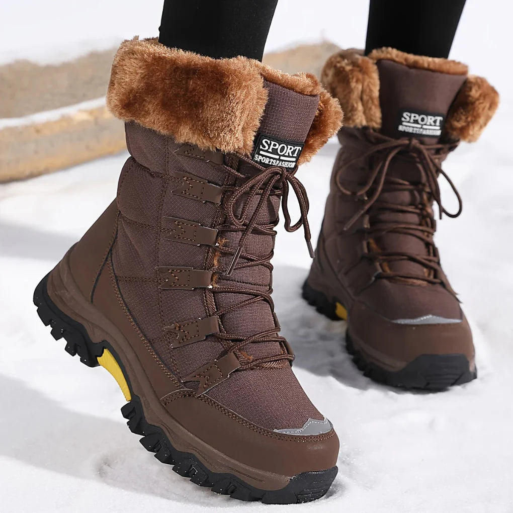Damen Winterstiefel – Weiche Fütterung und Verbesserter Grip - Schneestiefel