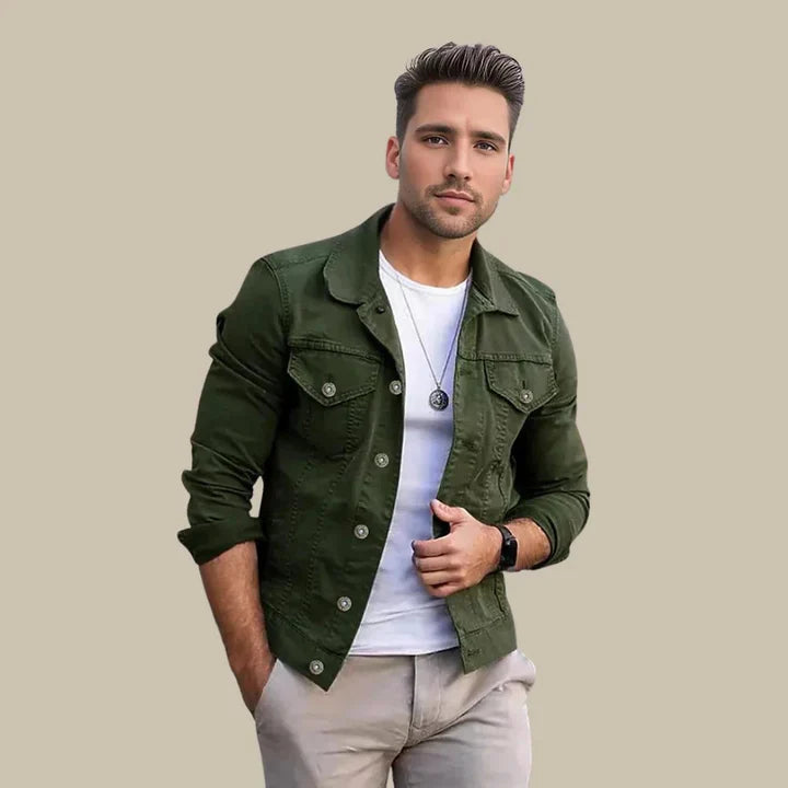 Klassische Herren-Jeansjacke