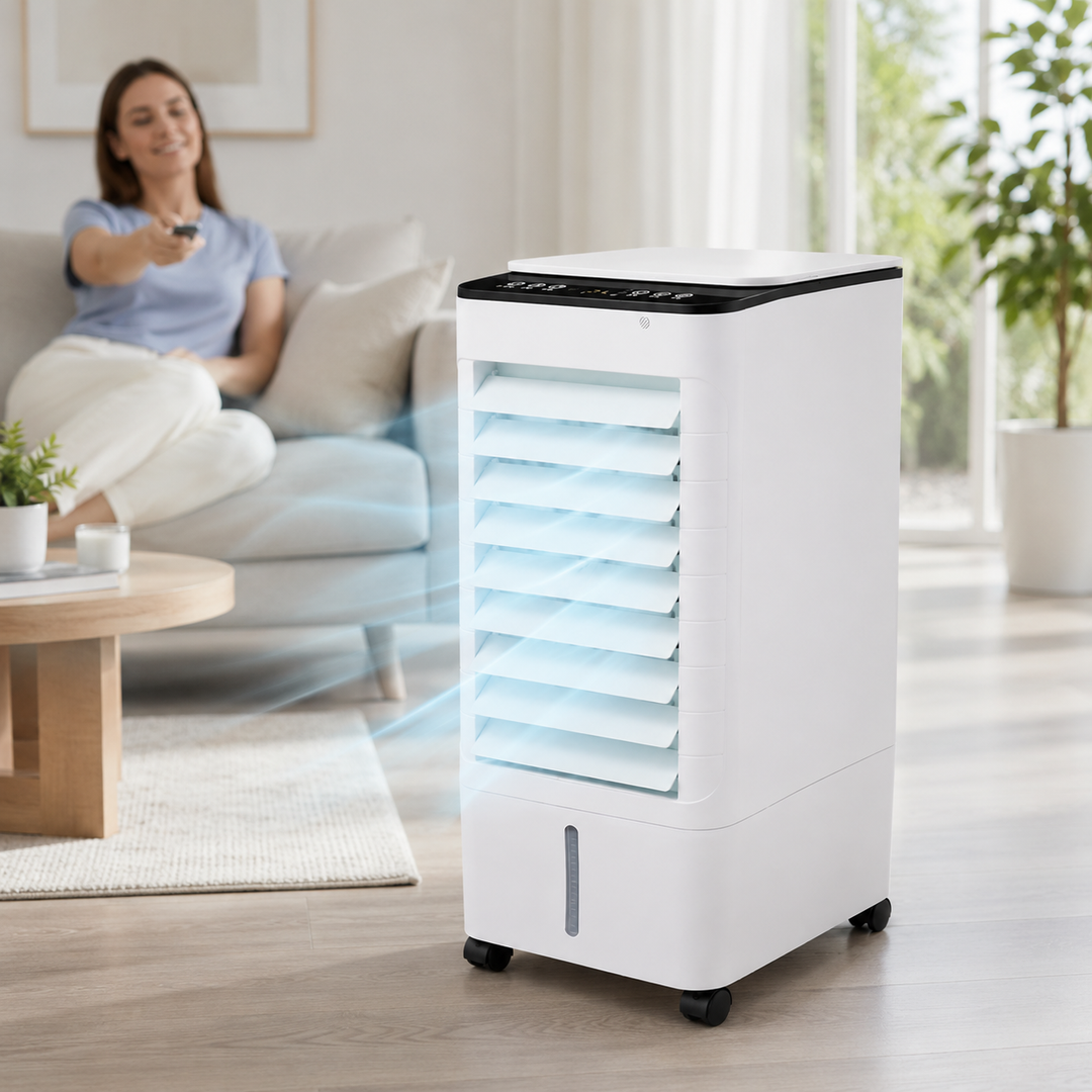 Leise tragbare Klimaanlage – Fernbedienung und Timerfunktion