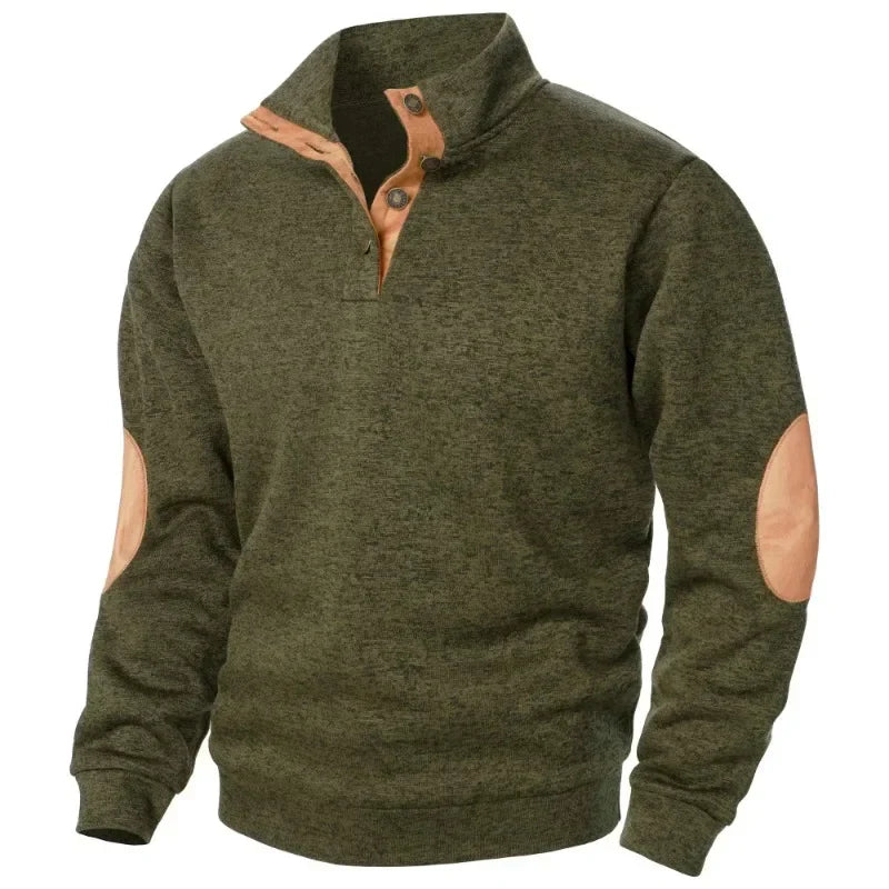 Herren-Sweatshirt mit V-Ausschnitt für Outdoor- und Freizeitaktivitäten