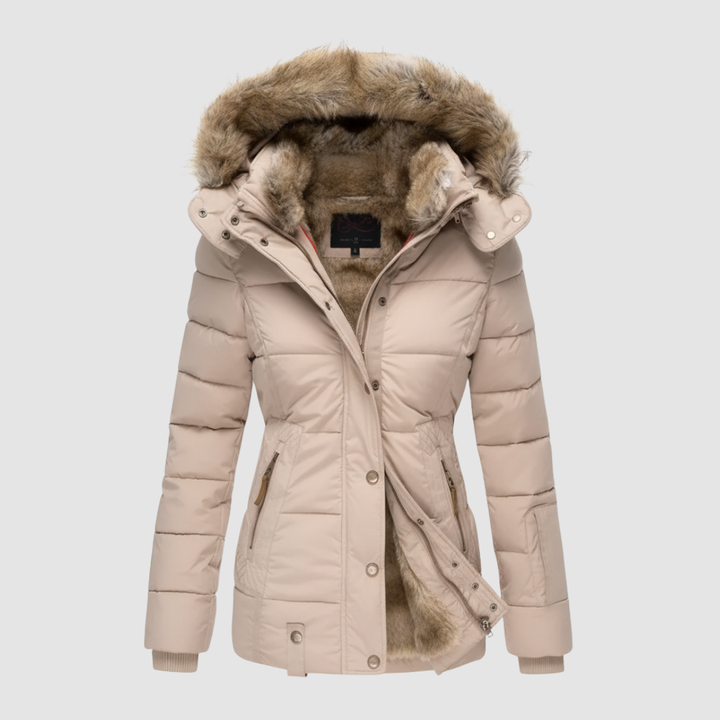 Gesteppte Jacke mit Kapuze für Damen
