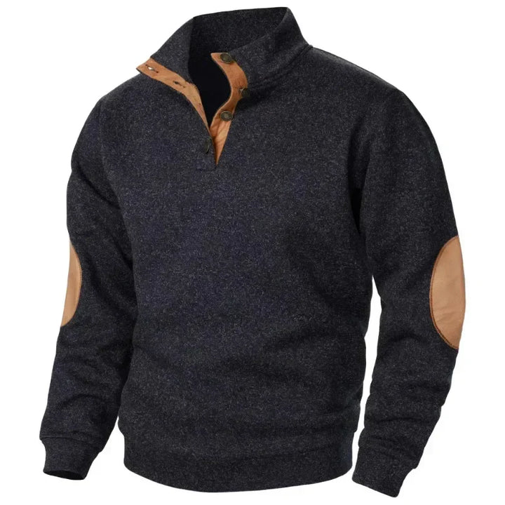 Herren-Sweatshirt mit V-Ausschnitt für Outdoor- und Freizeitaktivitäten
