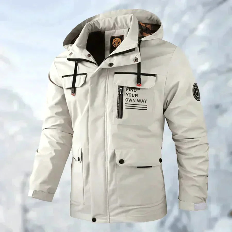 Cael – Wind- und wasserabweisende Herrenjacke mit Kapuze