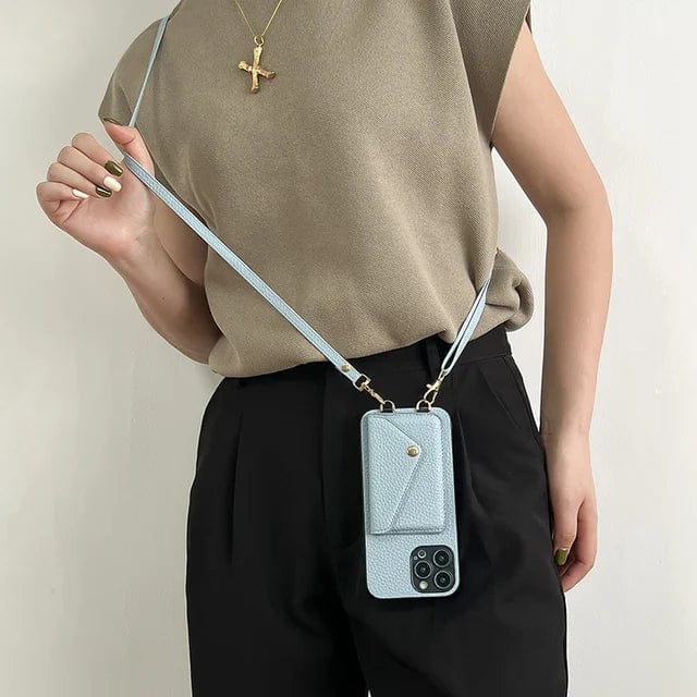 Leder-Umhängetasche fürs Handy