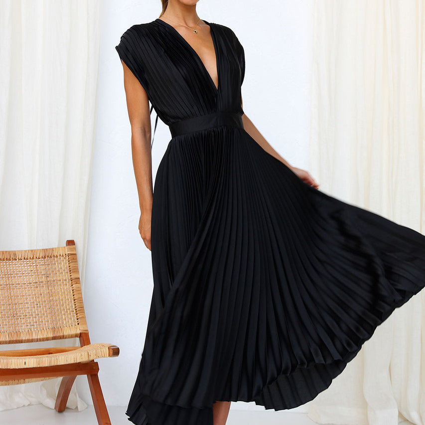 Elegantes Damenkleid mit V-Ausschnitt