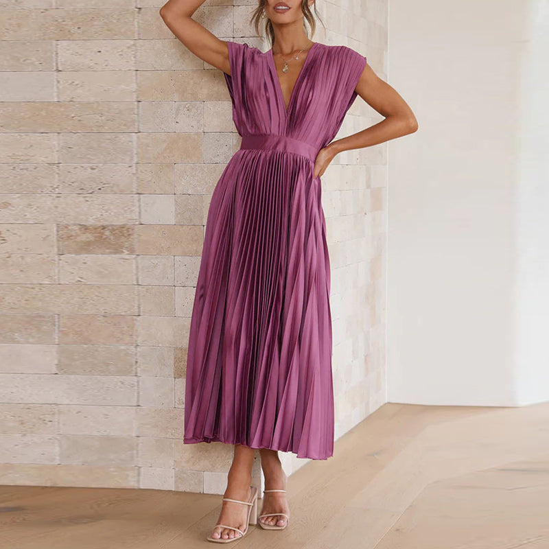 Elegantes Damenkleid mit V-Ausschnitt