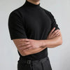 Herren-T-Shirt mit hohem Kragen