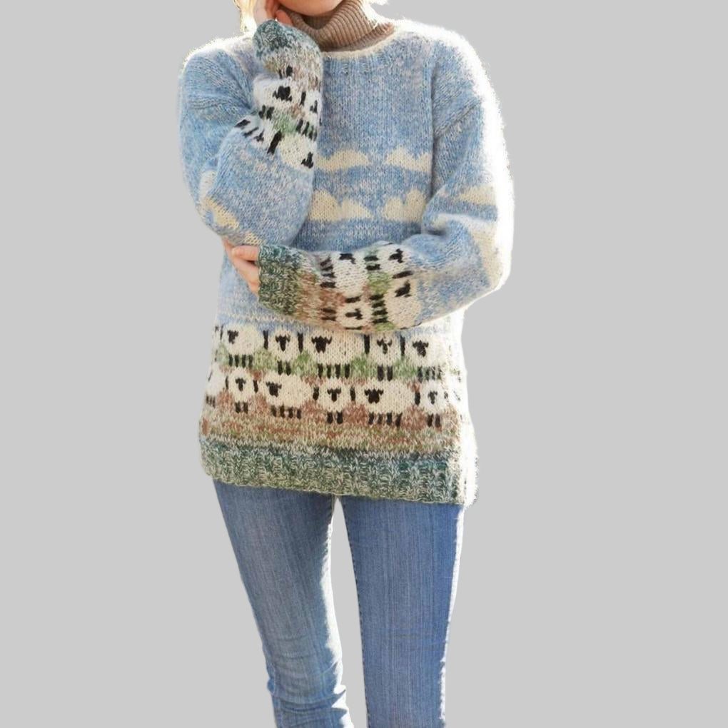 Damen-Pullover aus Schafswolle