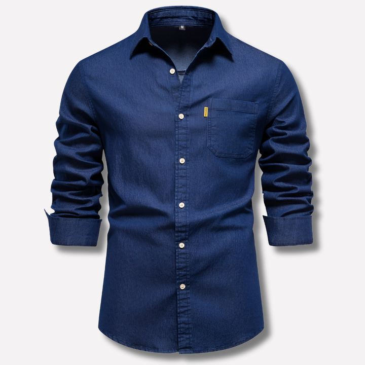 Langärmliges Jeanshemd für Herren