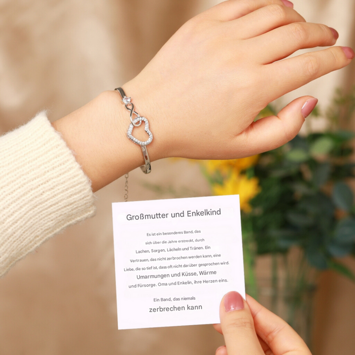 Damen Infinity Herz Armband
