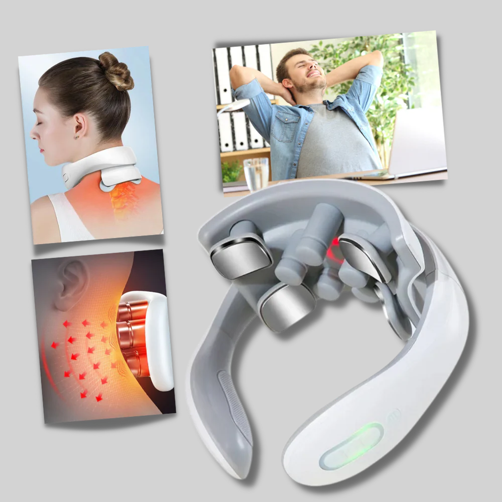 Vierköpfiges Nacken- und Schultermassagegerät